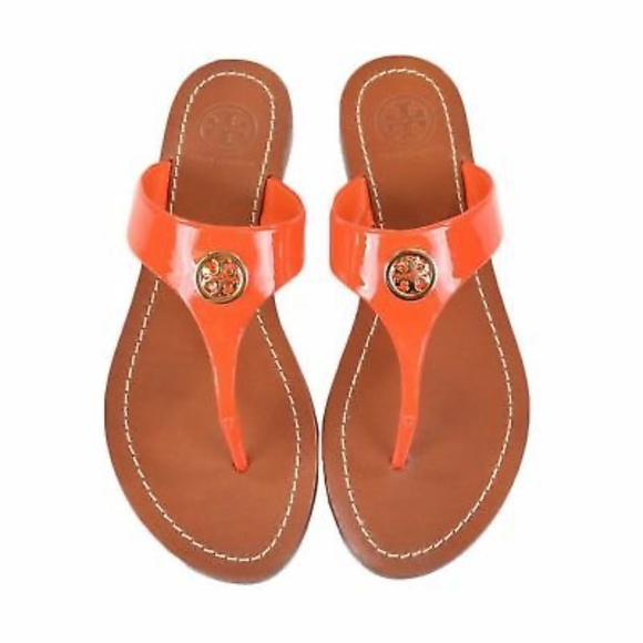 Tory Burch Cameron Leather Thong Sandals 9 NWOT